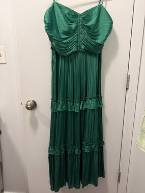 Aqua Vibrant Green Sleeveless Dress